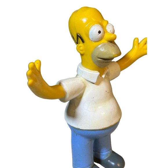 Vintage Homer Simpson 1990 Jesco Action Figure Posable 6" Rubber - Picture 8 of 12